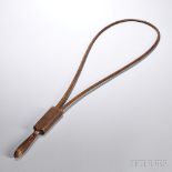 Shaker Turned Hickory and Bent Ash Rug Beater, Enfield, New Hampshire, late 19th century, with