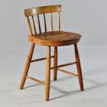 Shaker Low-back Dining Chair, probably Canterbury, New Hampshire, pine and possibly ash, nearly