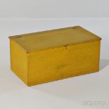 Shaker Small Yellow-stained Pine Storage Chest, Canterbury, New Hampshire, late 19th/early 20th