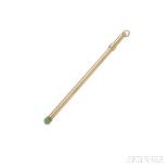 18kt Gold Swizzle Stick, Cartier, lg. 2 7/8 in. closed, no. 0525, signed. 18kt Gold Swizzle Stick,