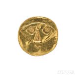 23kt Gold "Tete du Masque" Medallion, Pablo Picasso, edition no. 12/20, dia. 2 in., no. 1434,