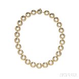18kt Gold and Sterling Silver Necklace, Paloma Picasso, Tiffany & Co., composed of reversible discs,