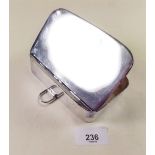 A silver plated huntmans sandwich box