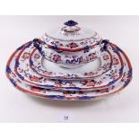 A Royal Staffordshire Festoon dinner service ,two tureens, two small tureens , six graduated meat /