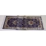 A Kashmir runner with blue ground - 3m x 75cm