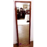 A pine full length mirror