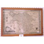 An early 19th century engraved map of North Wales for 'Walpoles New and Complete English