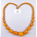 A string of amber style beads