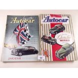 Two large Autocar London motorshow reports 1953