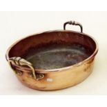 A small Victorian copper preserving pan