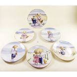 A set of six Royal Worcester 'One Glorious Summer' plates by Faye Whittaker