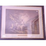 A pair of prints after George Morland in Hogarth frames - 38 x 51cm