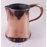 A late18th/early 19th century copper water jug