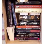 A box of books on history