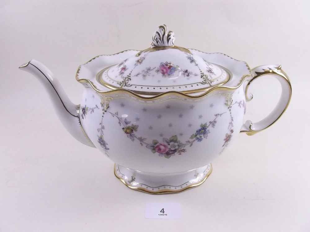 A Royal Crown Derby 'Royal Antoinette' teapot