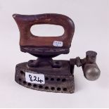 A Feldmeyer patent small iron and a small box iron