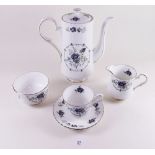 A Royal Grafton coffee set comprising coffee pot, jug, sugar and six cups and saucers