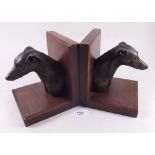 A pair of reproduction greyhound bookends