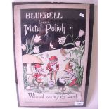 J Tindall - an Edwardian 'fairyland' watercolour advertisement for 'Bluebell Liquid Metal Polish'