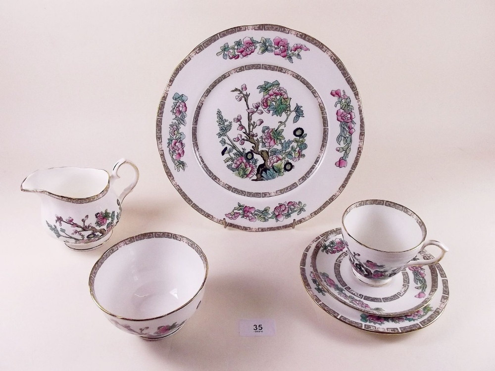 A Duchess dinner service:- sugar, milk, jug, six tea plates, five tea cups, one coffee cup, six