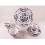A Duchess dinner service:- sugar, milk, jug, six tea plates, five tea cups, one coffee cup, six