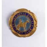 An enamel original early horse society Pony Club badge