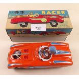 A Chinese tin plate friction racer - MF800, boxed