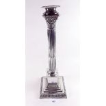 A Corinthian column EPNS table lamp by Mappin & Webb - 15"