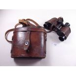 A pair of WWII military stereo binoculars by Talbot Reed and MFG Co.