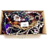 A box of costume jewellery