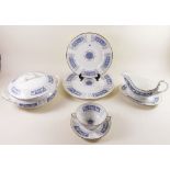 A Coalport 'Revelry' porcelain dinner service comprising: fourteen dinner plates, three tureens with
