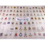 A large poster 'Offical Crests of the Royal Navy' published by Gale and Polden, folded