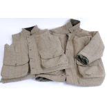 Jack Orton Heritage tweed jacket, size M; Heritage tweed gillet, size S
