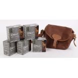 125 x 12 bore Rottweil, 30 gm, 7 shot cartridges; canvas and leather cartridge bag; 2 x 12 bore