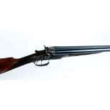 12 bore hammer by C G Bonehill, The Belmont Interchangeable, 30 ins barrels inscribed Three Bell
