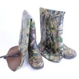 Pair Seeland camo thigh waders, s.13