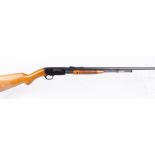 .22 Browning, pump action, 21,1/2 ins barrel threaded for moderator, tube magazine, no. 138004