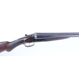 12 bore boxlock ejector by BSA Regent, 28 ins barrels, 1/4 & 1/4, plain treble grip action with