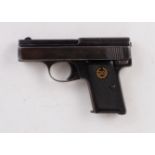 7.65 (.32) Menz Modell II, semi automatic pistol, black chequered grips - Deactivated