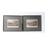 Two framed and glazed coloured hunting prints: Bolting Fox; The Burst, after Alken