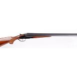 12 bore sidelock ejector by BRNO, 28 ins barrels, 1/4 & 1/2, 2,3/4 ins chambers, black treble grip