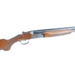 20 bore Sabatti, over and under, ejector, 28 ins multi choke barrels, ventilated rib, 76mm chambers,
