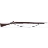 .700 Wilkinson Minie type percussion rifle, c.1852, 42,1/2 ins full stocked brown damascus barrel