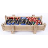 Wooden box containing 360 (approx) x 12 bore various cartridges