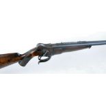 .450 Martini action rifle by Westley Richards, 26 ins barrel with raised engine turned rib stamped