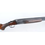 12 bore BSA Model 600, over and under, ejector, 28 ins barrels, 1/4 & ic, 2,3/4 ins chambers, single