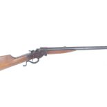 .22 Stevens Favorite, take down, lever action, falling block rifle with folding sights, no.B937