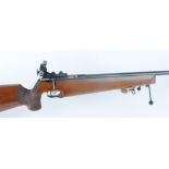 .22 Anschutz Modell Match 64, bolt action rifle with heavy target barrel, tunnel foresight, fitted