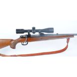 .243 bolt action rifle, 24 ins barrel inscribed Specially made for John Dickson & Son, Edinburgh,