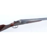 12 bore sidelock ejector by Silver Kestral, 27 ins barrels, 1/4 & 1/4, 70mm chambers, scroll